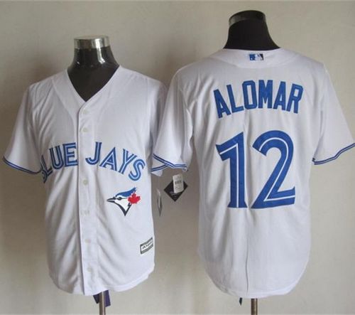 Blue Jays #12 Roberto Alomar White New Cool Base Stitched MLB Jersey